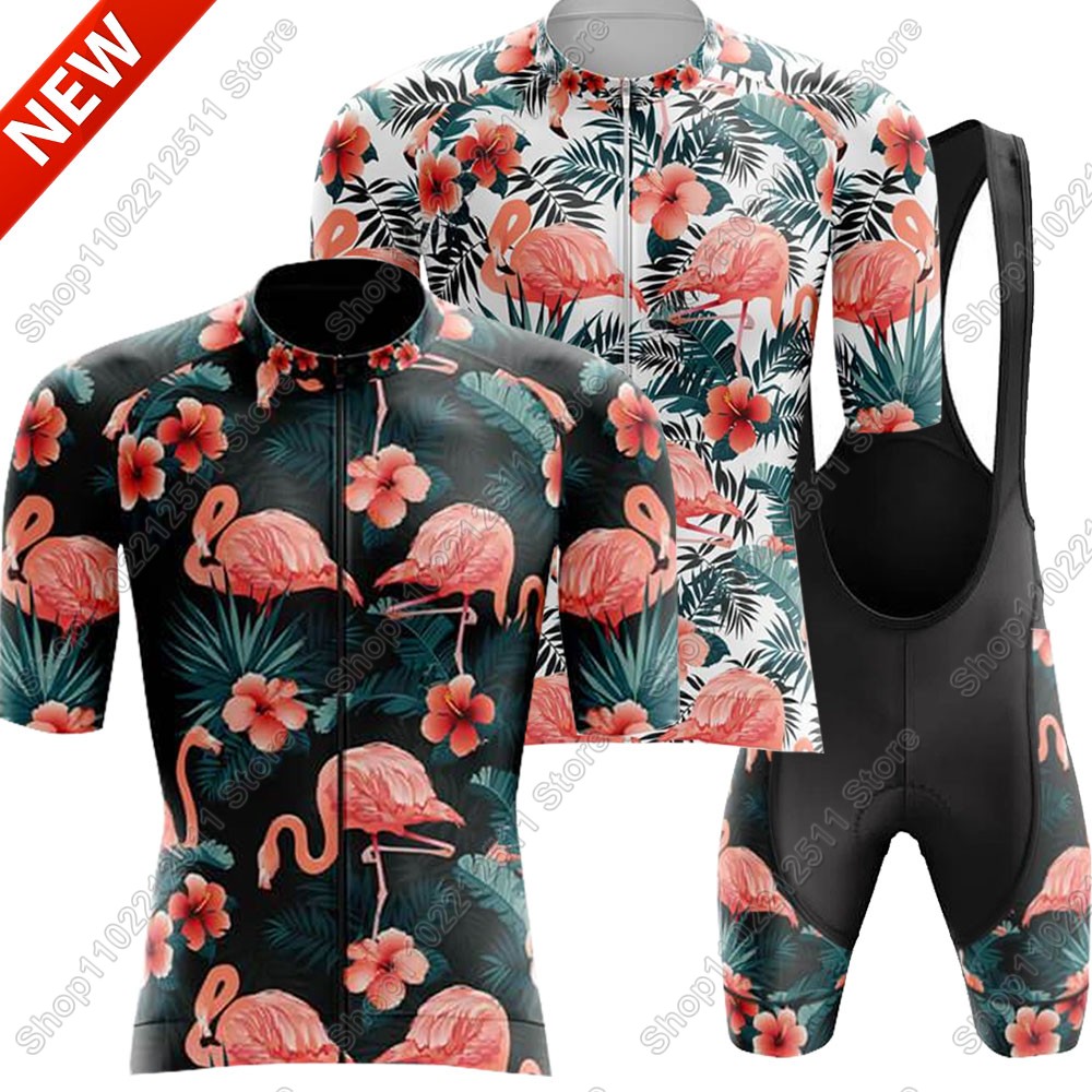 Mountain Biking Shirts - 2025 Flamingo Cycling Jersey Set Bicycle