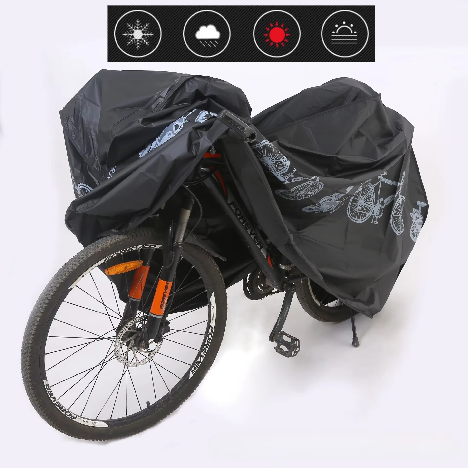 Waterproof UV Protection Bicyc - đánh giá và giá Mountain Biking In The Rain