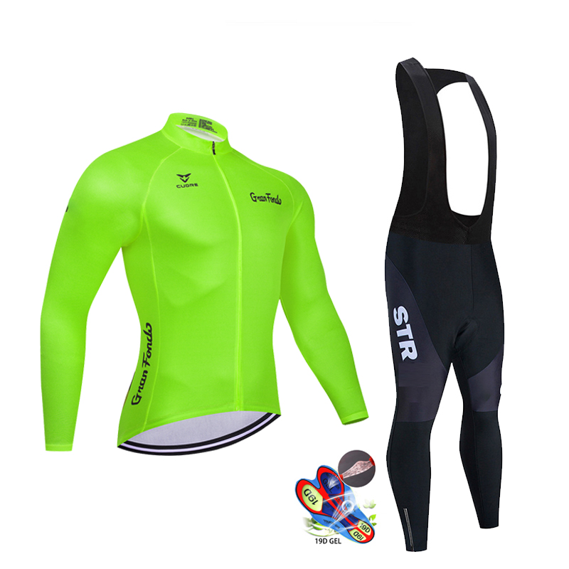 Mùa Thu Đen Bộ Quần Áo Đạp Xe  - đánh giá và giá Mountain Biking Uniform