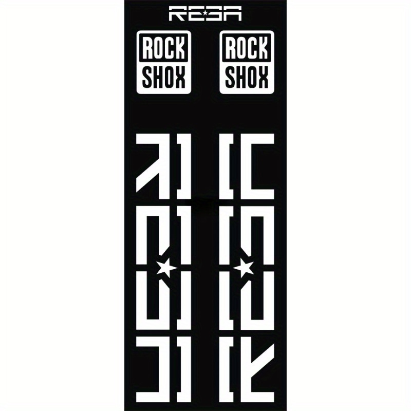 ROCKSHOX REBA Fork Decal Set W - đánh giá và giá Mountain Biking Body Armour