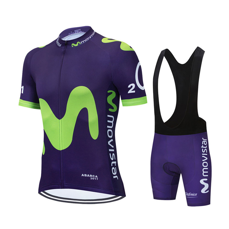 Mùa Hè Mới Movistar Đội Đi Xe  - đánh giá và giá Mountain Biking Uniform